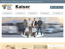 Tablet Screenshot of kaiser-meisterbetrieb.com